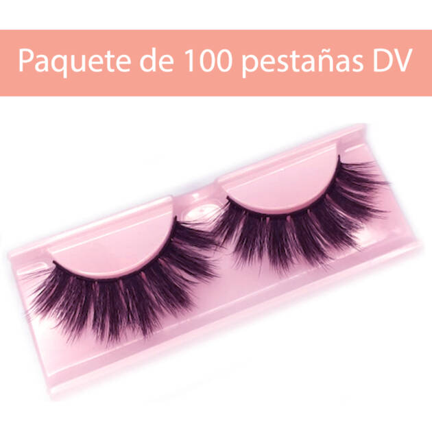 PAQUETE 100 PESTAÑAS DV